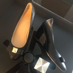 Kate spade black wedges size 6
